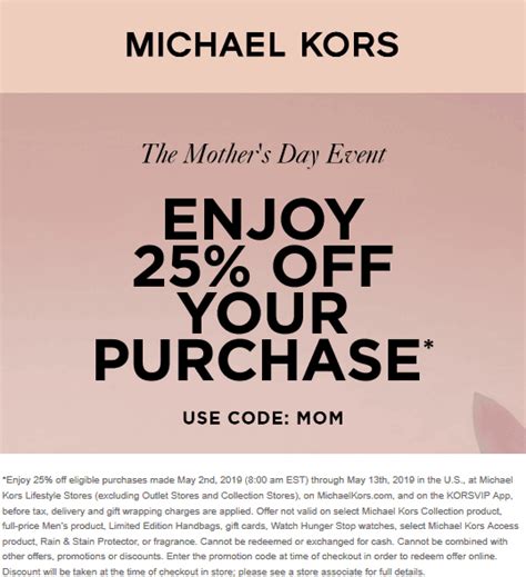 promotion code for michael kors online|michael kors promo code today.